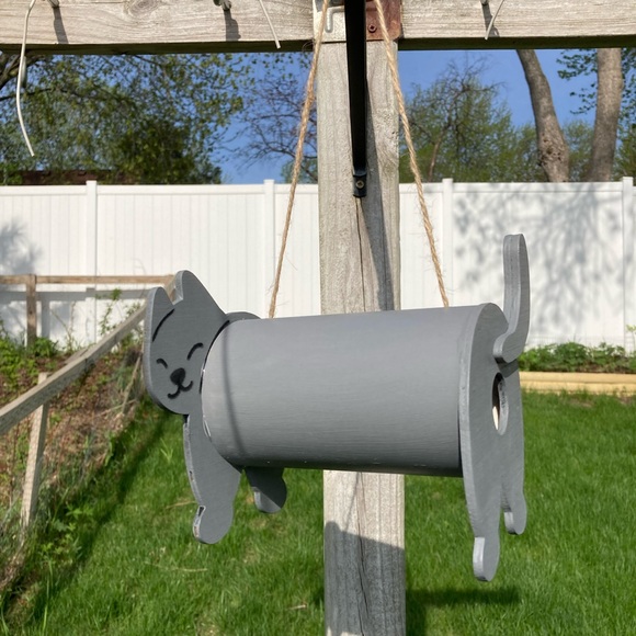 Handmade Cat Birdhouse - Picture 2 of 2